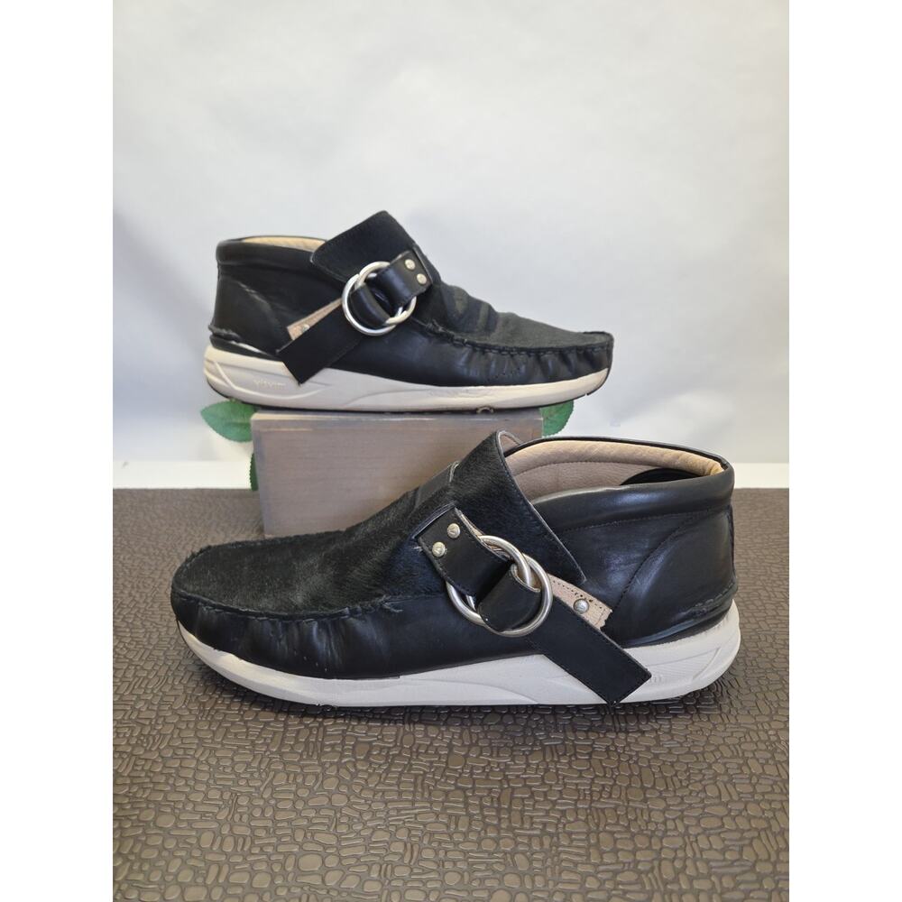 Visvim Skynyrd Ring Moccasin Black With Horse Hair Mens Size 11